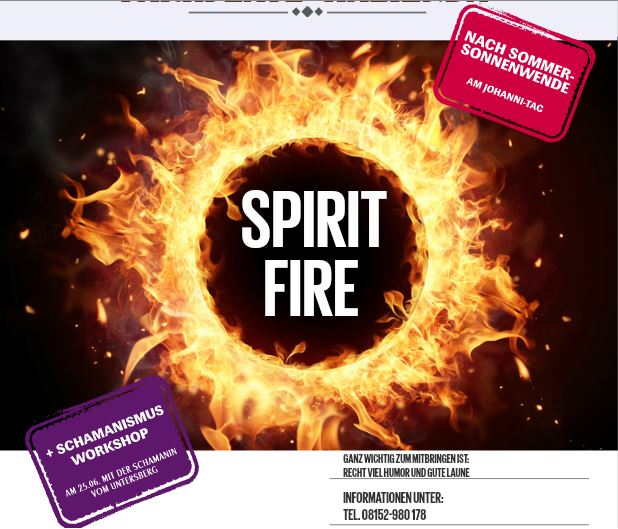 HEILER & SCHAMANENFEST SPIRIT & FIRE beim Ammersee am 24.06.2017