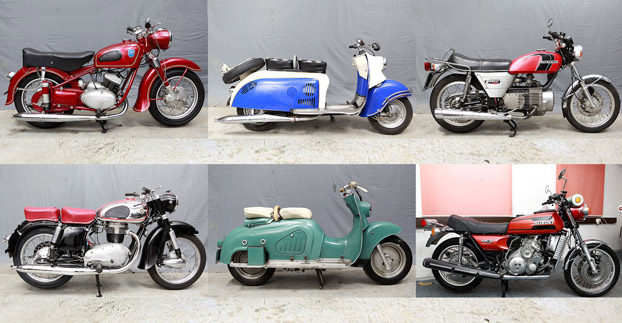 Klassische Motorradauktion, Motoroollerauktion und Radioauktion am Tegernsee von Versteigerer Frank Ehlert
