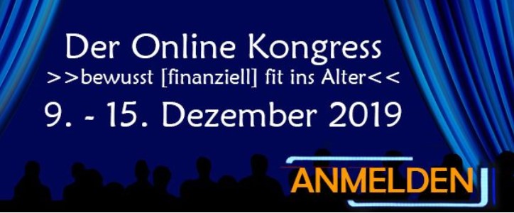 Kostenloser Online Kongress zum Thema "Alternative Altersvorsorgen"