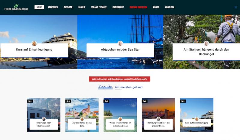 Meine schönste Reise - eine neue Blog-Plattform für jeden Reisefreund